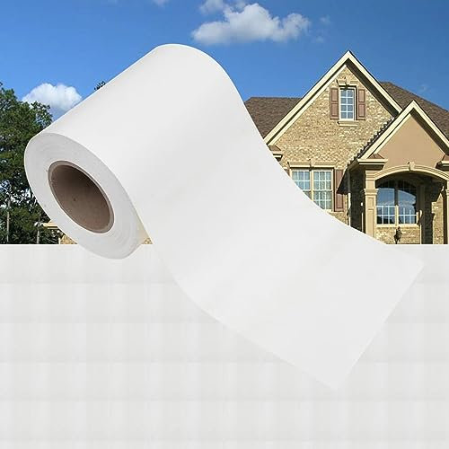 LAPOOH Garten-Sichtschutz, Zaun Sichtschutz, Sichtschutzstreifen, Balkon Sichtschutz, Zaun Garten, Balkonsichtschutz, Balkon Zubehör, Zäune Für Garten, PVC 70x0,19 m Weiß
