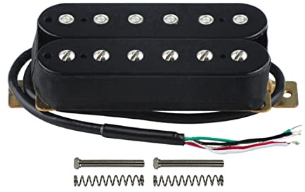Pickup Guitar Bridge Humbucker Pickup E-Gitarre Pickup Black Keramik Magnet 4 Drahtgitarre-Teile Zubehör Zubehör