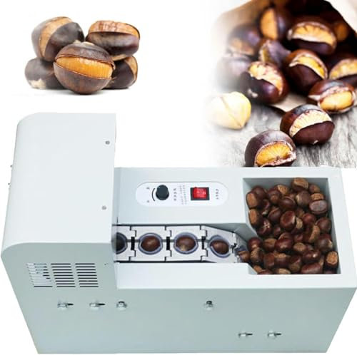 GFXYQPDNV Conchiglie di Castagne Cinesi, capacità 30-50 kg/h, Castagne Elettriche con 390 W/500 W, Macchina da Taglio di Castagne Commerciali, A