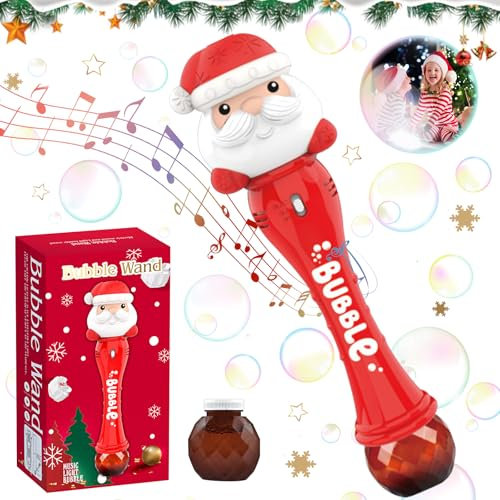 SPERMUOY Seifenblasen weihnachtsmann,Weihnachtsmann Seifenblasen Machine Weihnachtsmann Automatische Seifenblasenpistole Weihnachten Seifenblasenmaschine für Kinder, Zeremonie, Weihnachten, Party