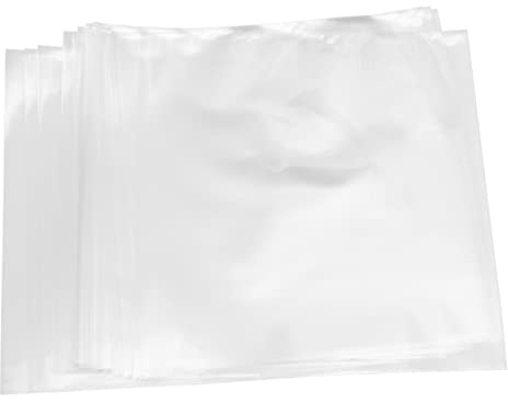 SECFOU 50pezzi Buste Protettive per Vinile Sacchetti Senza Flap per Dischi Custodie Resistenti per Protezione da Graffi e Usura per Collezionisti di CD e