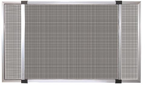 Zanzariera a Telaio Estensibile Unidirezionale - Rete in Fibra di Vetro - Telaio in Alluminio Anodizzato - Diverse Misure e Colorazioni Disponibili (Avorio, H70x100/192cm)