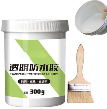 Rivestimento impermeabile trasparente, materiale impermeabile invisibile | 300 g di rivestimento invisibile, adesivo, trasparente, impermeabilizzante, per terrazze,