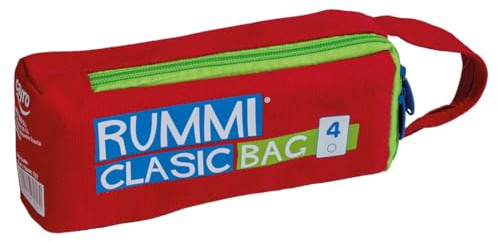 Cayro - Rummi Travel en Bolsa Pequeña - Juego de Mesa Ideal para Viajes - Ideal para Niños y Adultos - Combina Las Fichas para Ganar - +2 Jugadores