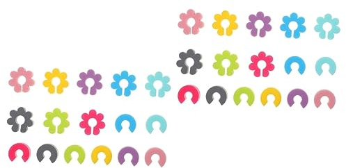Cabilock 32pcs Silicone Drink Cup Tags Wine Glass Drink Markers Unique Identifier for Holiday Gatherings