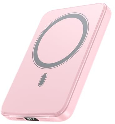 A ADDTOP magnetisk powerbank 10 000 mAh – 20 W snabbladdning iPhone-laddare för magnetisk, ultratunn trådlös bärbar laddare med USB-C in- och utgång, LED-display batteripack för iPhone 17/16/15/14/13