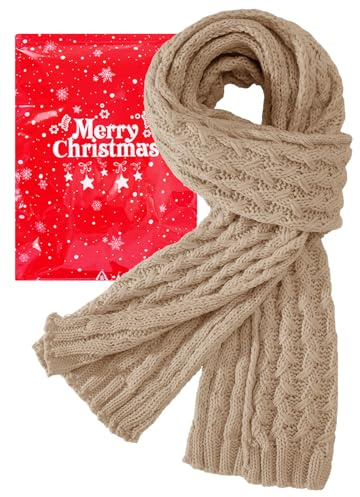 Voqeen Schal Damen Winter Weich Klobig Strickschal Für Frauen Dick Warm Lang Halstuch Für Kaltes Wetter