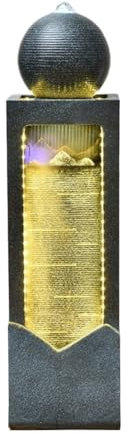 yixinzi-2024 Fuente de pie Humidificador de Agua circulante Que atrae Riqueza, decoración de Suelo for Entrada, Sala de Estar, decoración Feng Shui for el hogar. Fuente Independiente