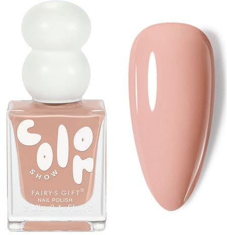 Nude Pink Nail Polish,Quick Dry Nail Varnish,Gentle Neutral Nude No Need UV | Long Lasting Chip Resistant Nail Varnish for DIY Manicure Decorations Home Manicure, Women