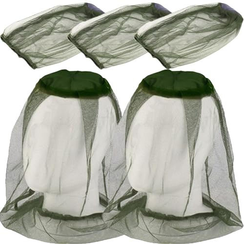 DECORNIJIA 5pezzi Cappello da Pesca Rete Cappello da Apicoltore Professionale Comodo Resistente all Usura Traspirante Riutilizzabile per Apicoltura e Pesca all Aperto