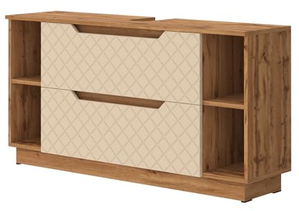 Vicco Waschbeckenunterschrank Lotta, Cashmere, 119.2 x 62.5 cm | mit 2 Schubladen, zur Montage unter Waschtischen geeignet