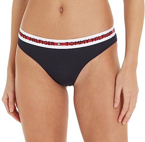 Tommy Hilfiger Damen Slip Unterwäsche, Blau (Desert Sky), L