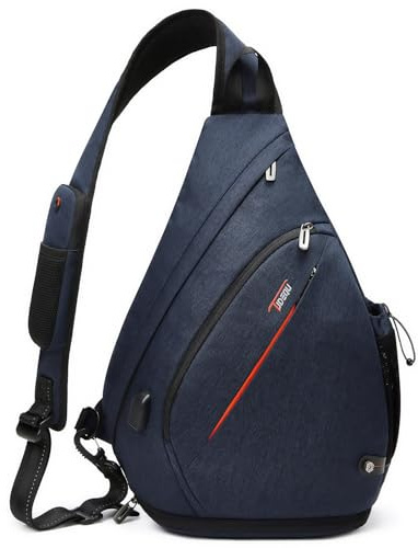 TUDEQU Sling Bag Bolso Bandolera, 8-Azul Oscuro, L Unisex Adulto