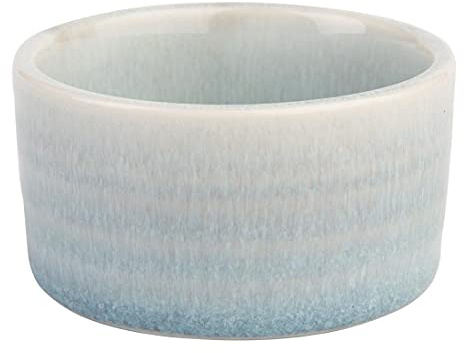 Olympia Cavolo Porcelain Dipping Dishes 67mm Pack of 12, Ice Blue, 67 mm | Holds 74ml with chip-resistant rolled edges, a space-saving stackable shape, and oven, microwave and dishwasher safety.