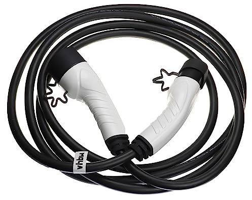 vhbw Ladekabel Typ 2 zu Typ 2 kompatibel mit Opel Rock-e, Movano Electric, Rocks Elektroauto, 1-phasig, 32 A, 7 kW, 5 m