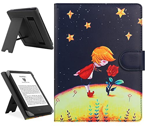 HoYiXi Custodia Universale Compatibile con 6-6.8'' Kobo/PocketBook/Tolino/Sony E-Book Reader 6.8'' Kindle Paperwhite/6 Nuovo Kindle 2022 & 2019/Kobo Clara HD/Kobo Clara 2E Cover con Stand, principe
