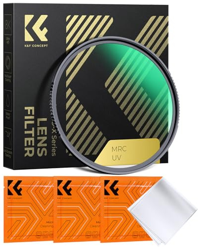 K&F CONCEPT UV Filter 127mm Schutzfilter | Optikglas mit 28-lagiger Nano-Beschichtung,HD Bild,kratzfest,wasserdicht,Nano-Xcel,FV702