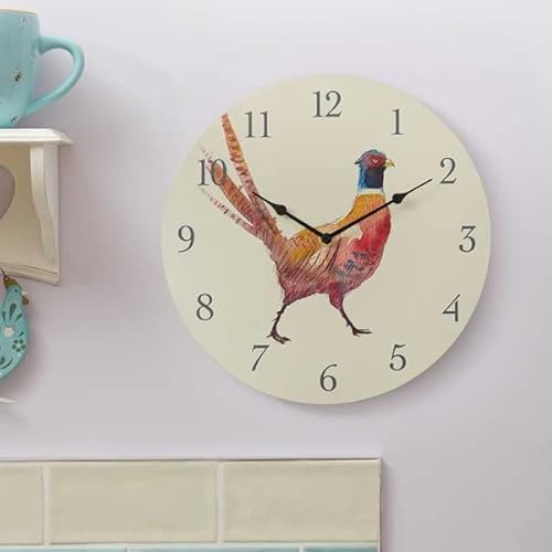 Smart Garden Products Country Style Outside In Wall Clock, 12 (Pheasant)