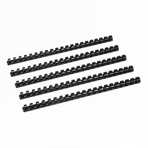 RAYSON Spirali per Rilegatura, 165 Fogli, 21 Anelli, 20 mm, A4, Nero, Confezione da 100