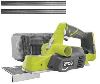 Pack RYOBI - Rabot R18PL-0-18V OnePlus - 82mm - sans batterie ni chargeur - Jeu de 2 fers jetables carbure PB82A2