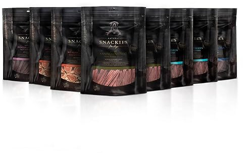 SNACKIES Vorteils-Set Best of Premium Snacks für Hunde 8+1 Pack | à 170/180g, ohne Zusatz von Getreide und Zucker, ohne Farb-, Aroma- und Konservierungsstoffe, schonend luftgetrocknet