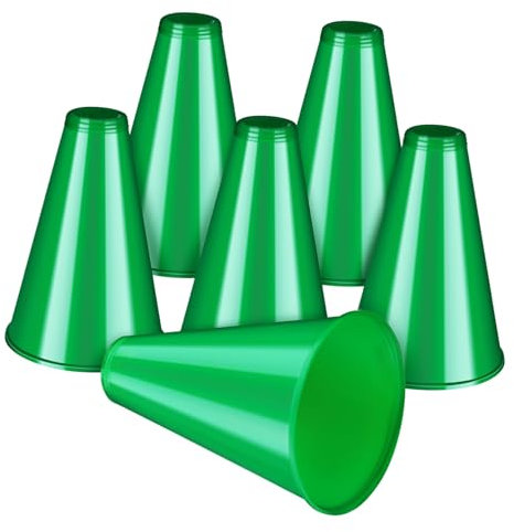 jojofuny 6stücke Teiliges Cheer Megaphone Aus Robustem Kunststoff Leichte Und Tragbare Lautsprecher Für Sportveranstaltungen Geburtstagsfeiern Und Klare Lautstärke Für Optimale Akustik