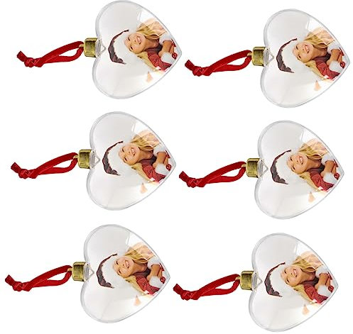 MUSISALY 6stücke Foto Rahmenschmuck Transparente Kunststoff Ornamente Aufhängen Von Für Partys Und Feiertage Langlebige Dekoration Für Gemütliches Zuhause