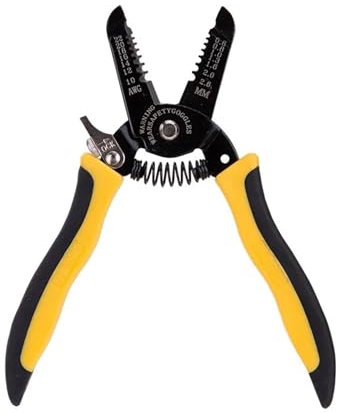 7 Inch 2 in 1 Wire Stripper and Cutter Slip Resistance Blade Dual Color Coated Handle Wire Stripper