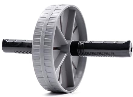 HYROOY Wheel Abdominal Core Workout Roller Abdominal Muscle Trainer Fitness Equipment for Effective Core Workout PP, Steel Pipe