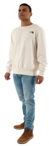 THE NORTH FACE NF0A89FBQLI M Simple Dome Crew Sweatshirt Herren White Dune Größe L