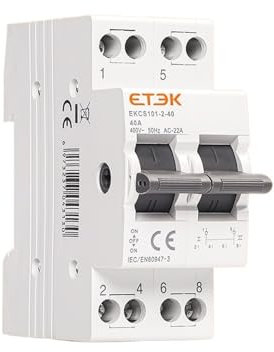 EDXFICDQ Interruttore di trasferimento Manuale a Doppia Alimentazione Interruttore di commutazione modulare su Guida DIN Interruttore di interblocco 1P 2P 4P EKCS101(4P 400V)