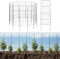 The Fellie Decorative Garden Fence, Rustproof Metal Garden Borders for Flower Bed、Backyard、Patio, 10 Panels Outdoor Garden Fence Dog Animal Barrier, 96H*31L CM
