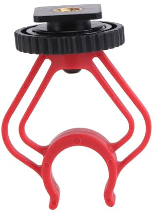 TOYZFRIENDY Mikrofon Shockmount mit Kaltschuhadapter Stoßdämpfend Langlebiger Abs-mikrofonhalter in Rot-schwarz Kompatibel für Mikrofonstative und Pc-mikrofone Vibrationsreduzierend Kompakt