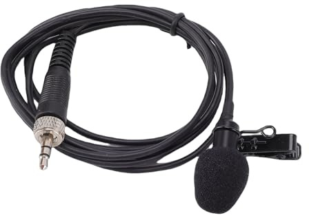 Fabater Lavalier-Mikrofon, Leistungsstarkes Omnidirektionales Ansteckmikrofon für Wireless-Sender, Rundfunk, Studioaufnahmen, PVC und Metallmaterial
