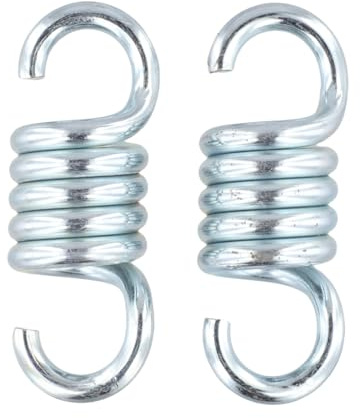 WheatThrive 2 resortes oscilantes para sillas colgantes, resorte de tensión de acero galvanizado de 650 kg, resistente a la corrosión, amortiguadores para hamacas y columpios de jardín