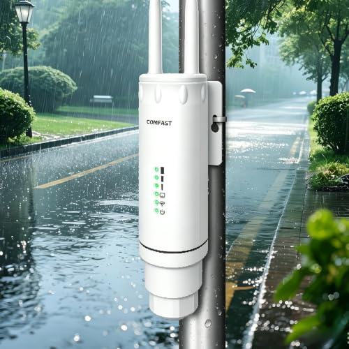 COMFAST Outdoor Point d'accès AC1200, Repeteur WiFi Exterieur 1200Mbps
