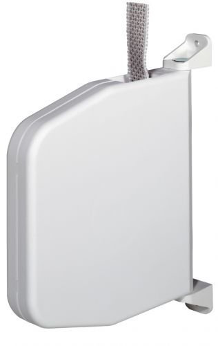 Selve Mini-Gurtwickler schwenkbar Aufputz weiß mit 7m Gurt 15mm breit