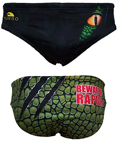 Turbo Badehose Herren Männer Raptor komplett gefüttert und Blickdicht, Größe:9
