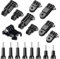 Kit di Accessori per Fotocamere Sportive per Supporti per Fotocamere Sportive 3 su 1 Bracci di Estensione Estensioni Verticali Diritte Supporto per Manubrio per Bici da Moto per Videocamera GoPro