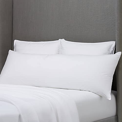 Hometex King 5ft Bolster Pillowcase Cover - for Body Support Cushion (White)