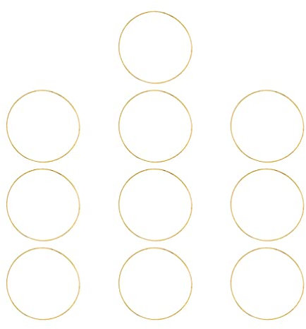 Operitacx 10stücke Metall-DIY-Reifen Zum Basteln Robust Und Langlebig Für Traumfängerringe Ohrringe Und Andere Kreative Bastelprojekte