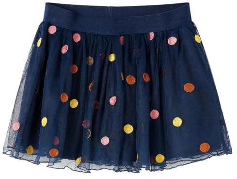 Kinder Tüllrock Punktmuster Rock Kinderrock Ballettrock Minirock Marineblau 128