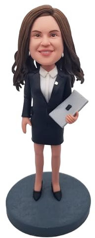 mydedor Individuelle Wackelkopf-Figur, personalisierbar, einzigartig, handgefertigt, Wackelkopf-Figur, basierend auf Ihrem Foto, für Geburtstag, Abschluss, Frauentag, Muttertag, Jubiläen