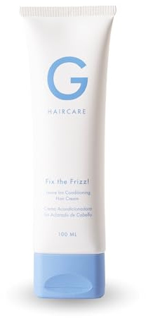 Crème Conditionnante Sans Rinçage pour Cheveux - Effet Anti-Frisottis - Scelle les Cheveux contre l'Humidité- 100 ML, Vegan - Hair Care Fix The Frizz - Glowfilter par Marta Lozano