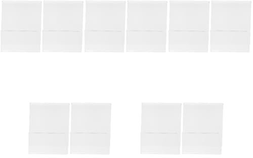 ULTECHNOVO 10 Stk Qr-code Tischschildhalterständer Acryltabletts Zur Präsentation Namenskartenhalter Schilderhalter Für Den Tisch Tischständer Halter Für Fotodisplays Zeichenrahmen Plastik