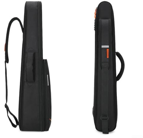 Tragbarer Klarinettenkoffer, bequemes Oxford-Tuch, Anti-Verschleiß-Pad, wasserdicht, schwarz