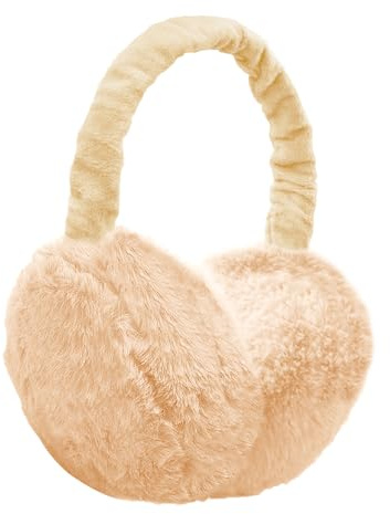 UQTUKO Cache-oreilles Chauds, pliable chauffe-oreilles en Peluche Hiver Chaud Bandeau auriculaire en taille unique Ajustable Earmuff pour Homme, Femme et Enfants (café)