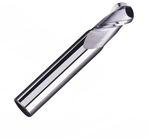 HRC55 2-schneidiger Aluminium-Kugelfräser, Aluminisierter Hartmetall-Kugelfräser, CNC, CNC-Fräsen, Schaftfräser Für Aluminium, Kupfer Und Acryl,R2x4x75