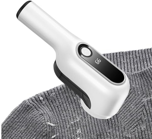 Levapelucchi elettrico, levapelucchi ricaricabile - Rasoio per maglione con display digitale - Rasoio per pelucchi con 6 lame, rasoio per maglioni, rasoio per tessuti per rimuovere rapidamente le pall