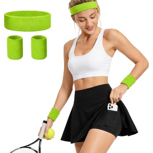 TOYTOPIE Falda Deportiva Mujer, Falda de Plisada Tenis Pantalón con Bolsillo y Cinturón Sudor, Falda Atlética de Golf Cintura Alta Falda Deportiva, Yoga Viaje